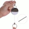 1pc Retractable Key Holder, Heavy Duty Metal Key Reel Badge Holder Telescopic Rope Pull Key Chain Keychain Card Holder With Belt Clip