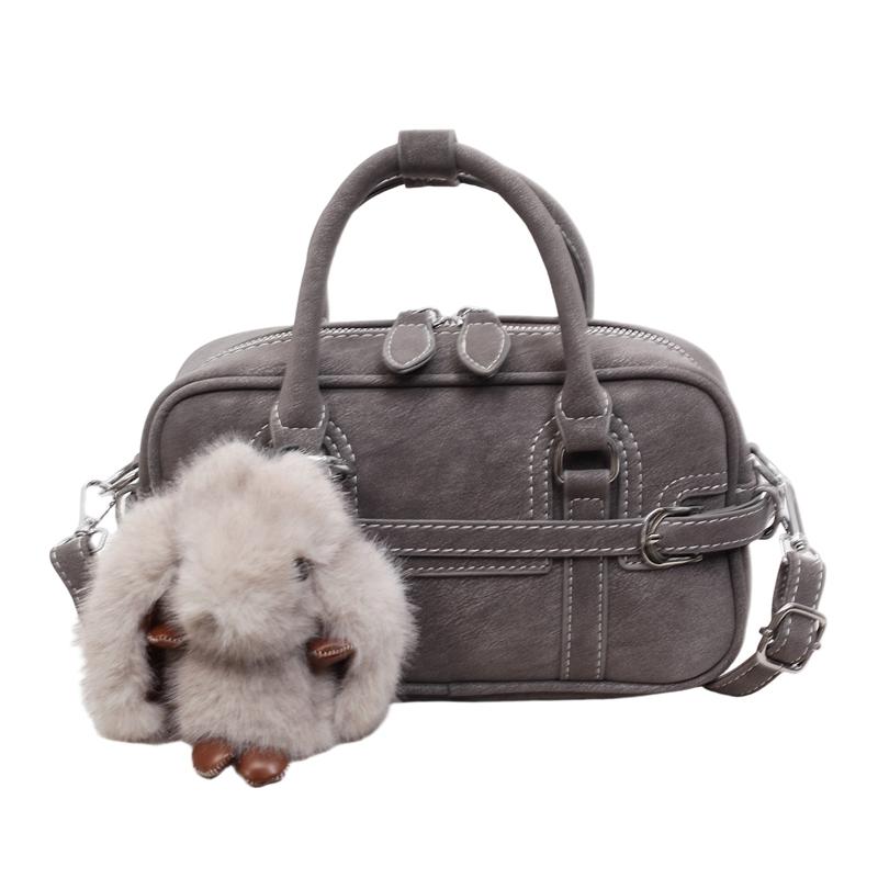 Fashion New Design Top Handle Small Handbag Pu Leather Cute Boston Crossbody Bags Ladies Casual Commuter Shoulder Purse
