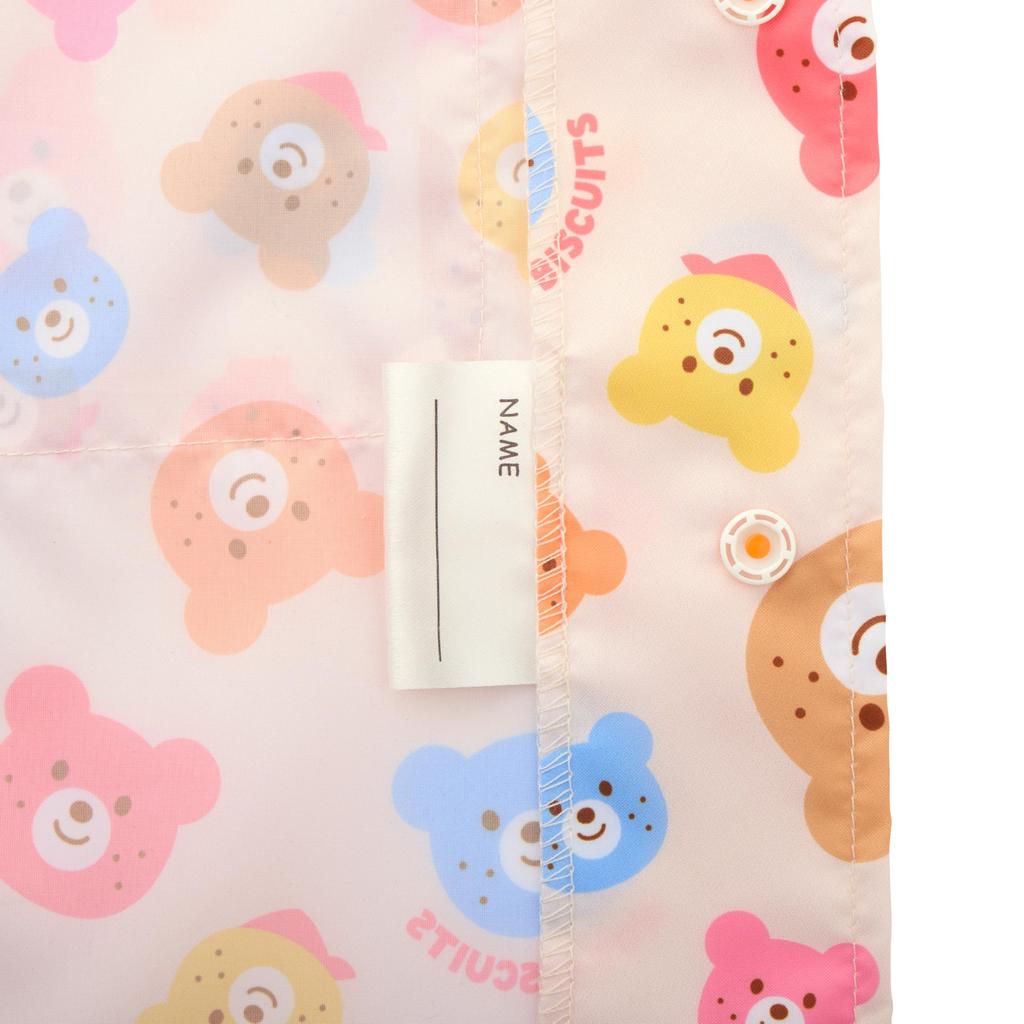 Miki House Hot Biscuits Raincoat, Multicolor, for Boys and Girls, Baby, Kids, Size M (100-110cm), 70-3814-140