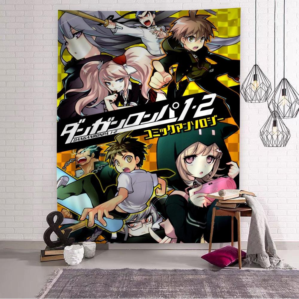 Anime danganronpa heiß Anime Wandteppich Hängend Tarot Hippie Wandteppiche Schlafsaal Wandbehang Laken