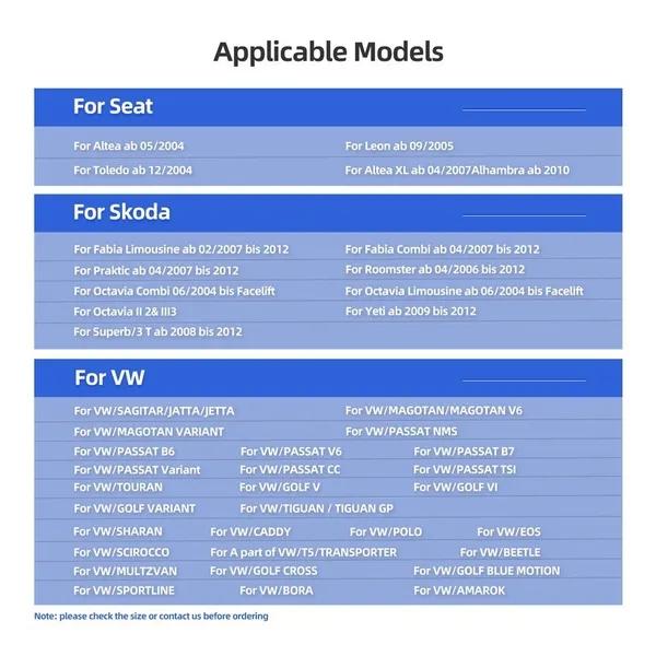 NUEVO 9 "Android 9.1 HD 1080P Pantalla táctil 2Din Radio estéreo para automóvil con GPS WiFi MirrorLink FM Bluetooth D-Play para Volkswagen Skoda Seat Golf Polo