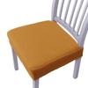 Elastic Solid Colors Chair Seat Covers Jacquard Shell Chair Cover Washable Anti-dust Short Back Chair Cover Armless Wedding Home