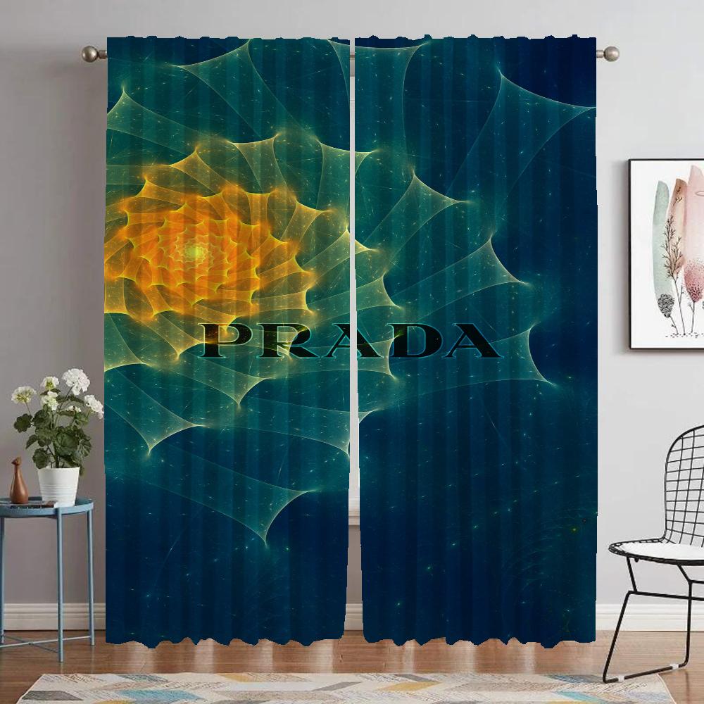 

Шторы для спальни Pradas Home Interior Шторы 2 шт. Оконная занавеска Перегородка Гостиная Шторы Хэллоуин Украшения W50xH70cmx2pcs-CL