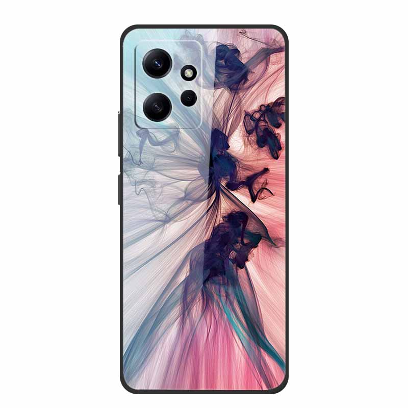 Marble For Redmi Note 12 4G Glass Case Tempered Back Cover Hard Cases For Xiaomi Redmi Note12 4G Protective Shell Colorful Capa
