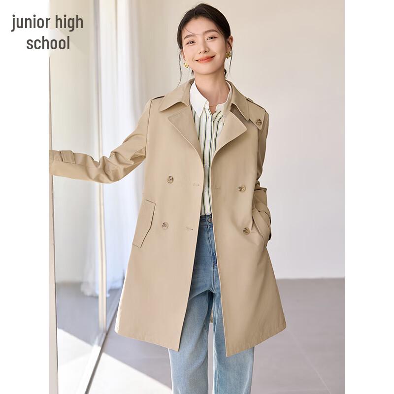 

Женский элегантный тренч средней длины в французском стиле L