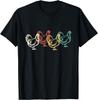 T-shirt Unisexe Cadeau Fermier Volaille Vintage Drôle