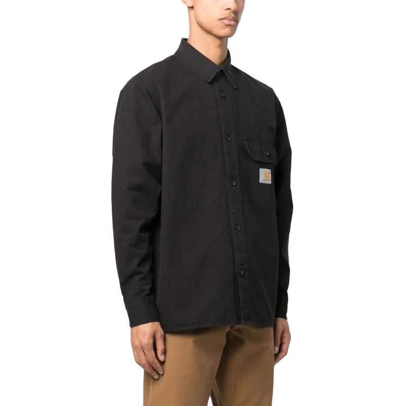 Carhartt WIP Casual Solid Color Versatile Shirt Men shirts Black I03144789XX