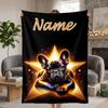 Cute PUPPY Custom Flannel Blankets Soft Warm Cozy Throws for Home Decor Holiday Gifts