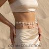 Böhmische Seestern Muschel Perlen Taille Kette Für Frauen Ozean Stil Reiskörner Sexy Bikini Bauch Kette Urlaub Körper Schmuck