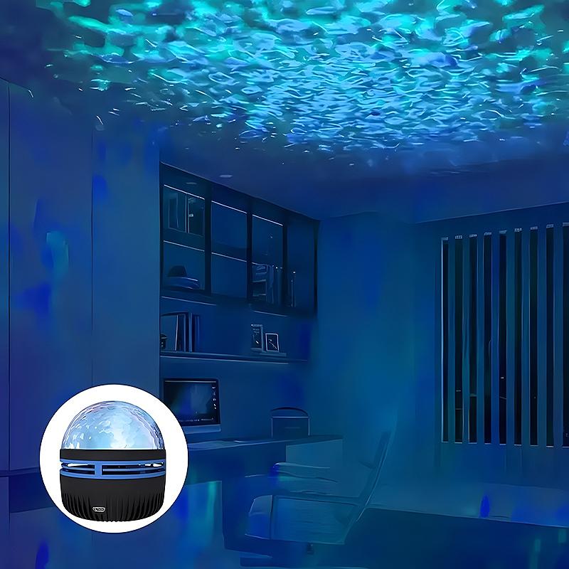 Led Aurora Starry Projection Lamp Water Ripple Disco Light Romantic Atmosphere For All Seasons