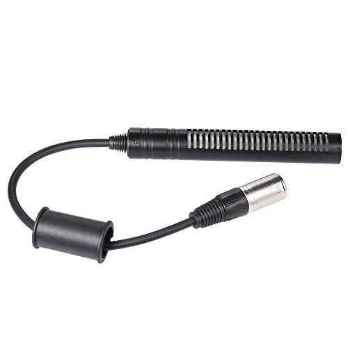 Stereo Condenser Unidirectional Microphone for Sony and Panosonic Camcorders with XLR Interface for Recording Interviews and Photography