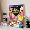 Disney Diamond Painting: Alice in Wonderland Classic Animation Poster Cute DIY Rhinestone Mosaic Cross Stitch Kit Embroidery Gift for Home Decor