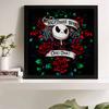 5D DIY Diamond Painting Decorative Flower Skeleton Full Round Drill Scenery Diamond Embroidery Cross Stitch Kits Home Decor Gift