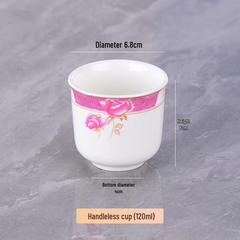 ZISIZ Crystal Porcelain Tea Cup