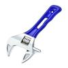 6/8inch Adjustable Wrench with Extra Wide Jaw Opening Wrench Metric/SAE Scales Cr V Steel for Tight Spaces