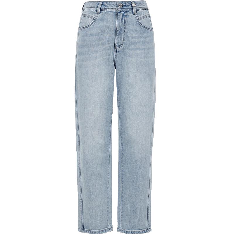 

ONLY 2025 Spring High-Waist Mom Tapered Ankle Jeans S