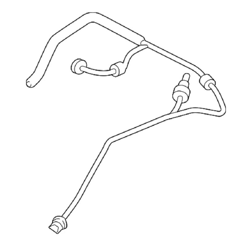 Náhradní hadice chladicí kapaliny Potrubí zpátečky 4M0121081BK 4M0121081AG pro 2015-2019 Výfukové potrubí Autopříslušenství
