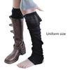 Stretch Leg Warmers Teens Girls Tube Socks Japanese JK Socks Footed Leggings