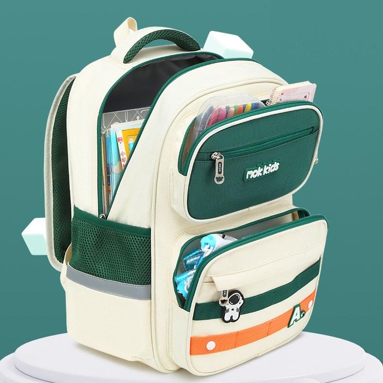 Primary School Students' Three-piece Backpack To Reduce The Load and Protect The Spine