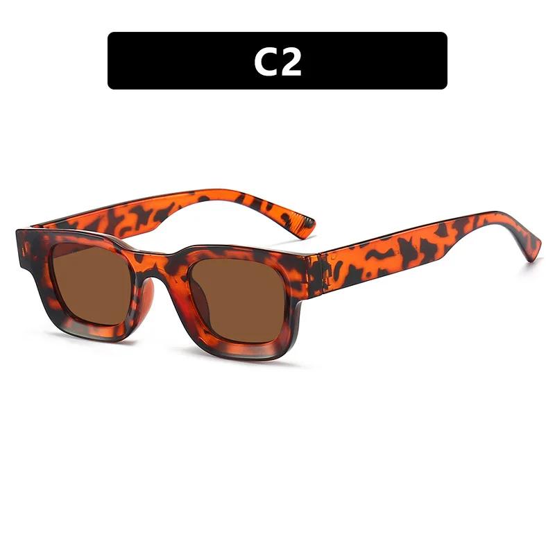 Fashion Hip Hop Punk Sunglasses Retro Small Frame Concave UV400 Protective Eyewear for Men Women Outdoor Travel