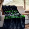 Seahawks Team Spirit Blanket Outdoor Flannel Blanket for Camping, Hiking, Garden Parties, Picnic Essentials,gift for Family and Friends
