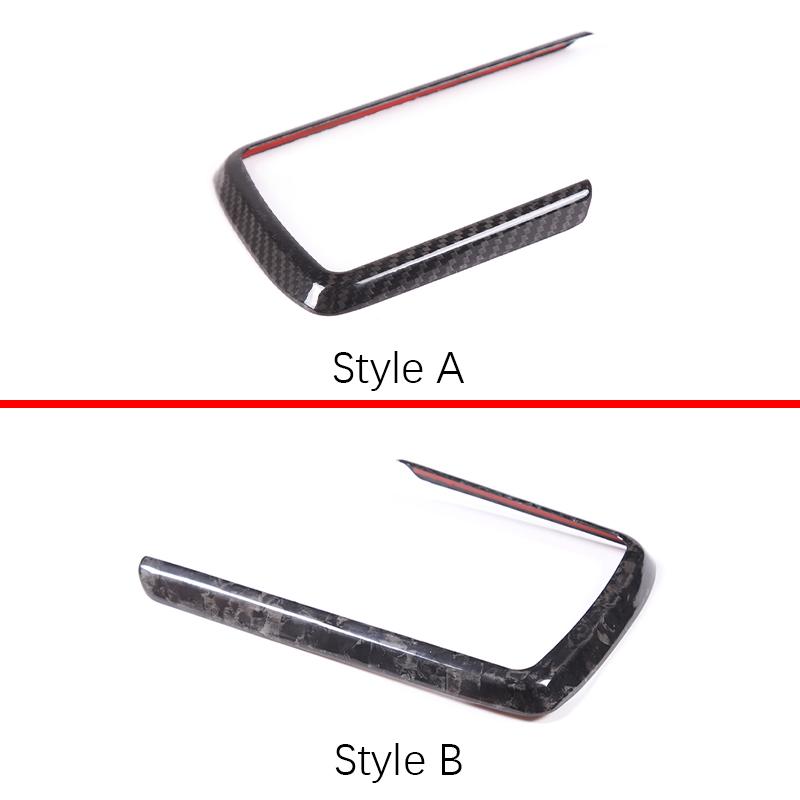 Real Carbon Fiber For Mercedes-Benz G-Class W463 2012-2018 Car Center Console Gear Shift Mode Button Base Cover Car Accessories