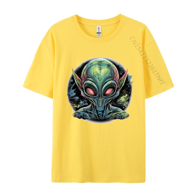 Extraterrestrial Alien T-Shirt Brand New T Shirts Print Tees Cotton Geek Casual Shirts Graphic Tee