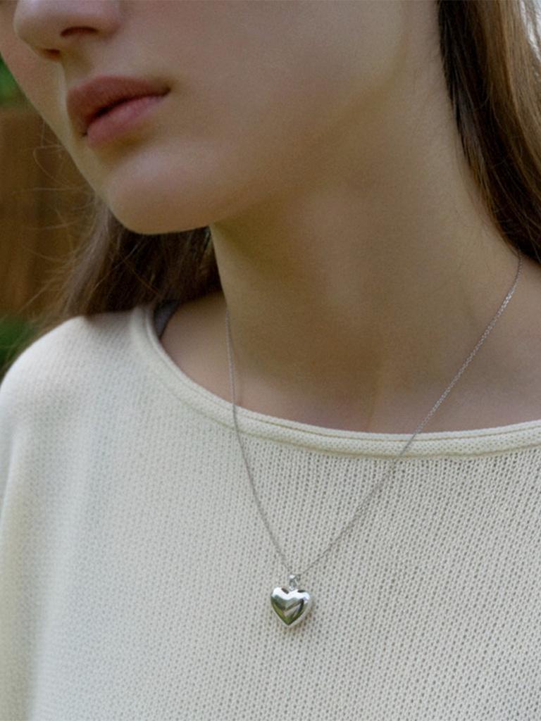 Lucore Silver 925 Lovely Heart Necklace