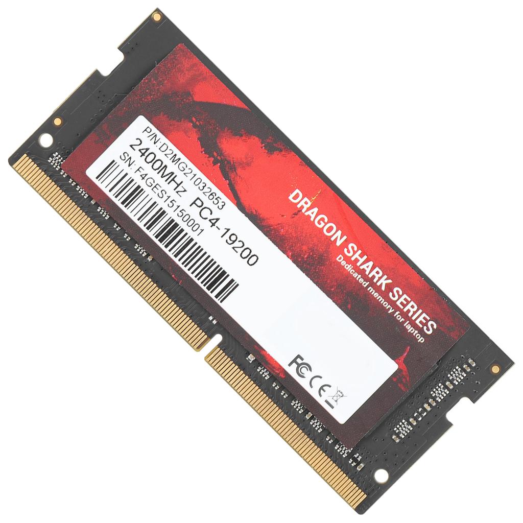 DDR4 RAM Slim Aluminum High Performance Easy Install DDR4‑2400MHz PC4‑19200 Notebook Memory16GB