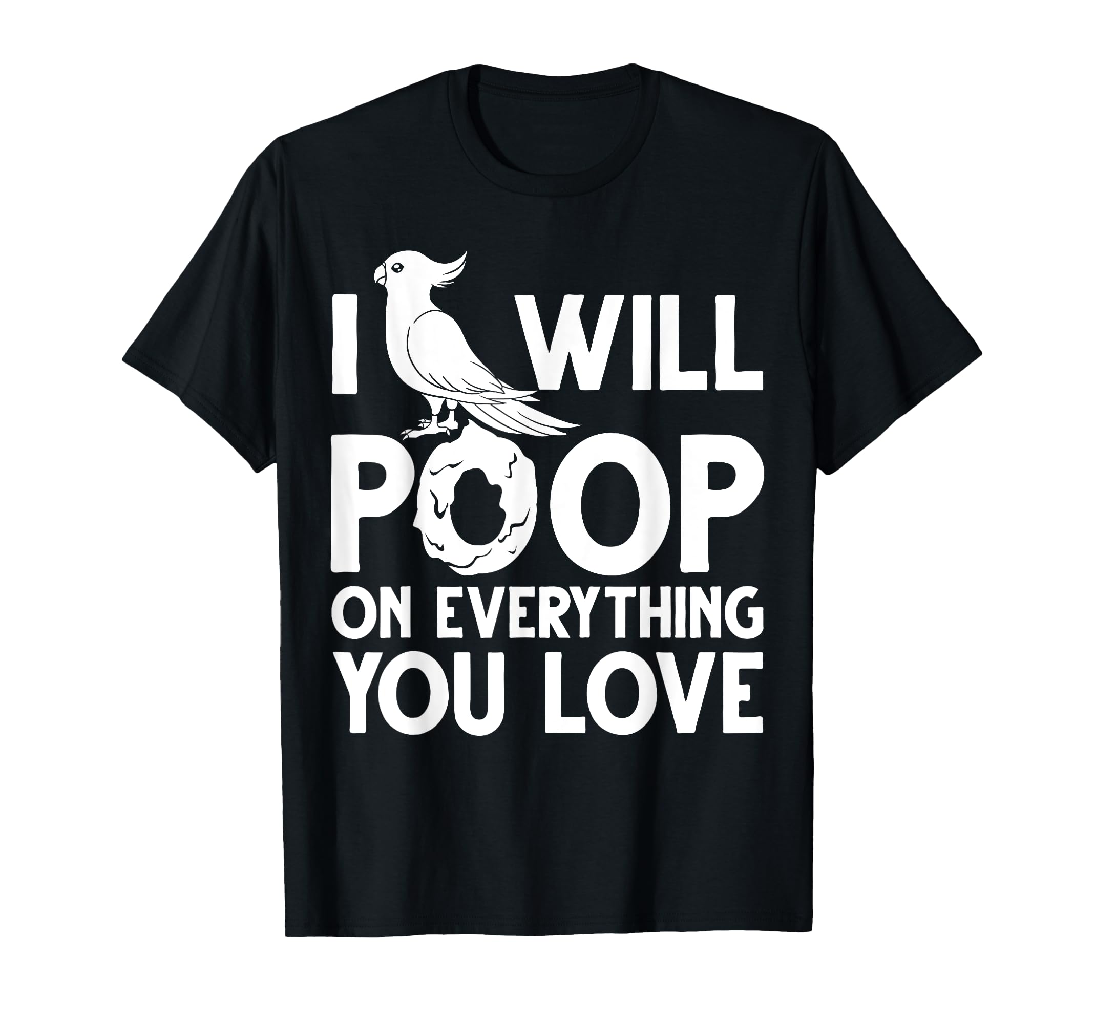 Cockatiel Birdcage Whistle Parrot T-Shirt