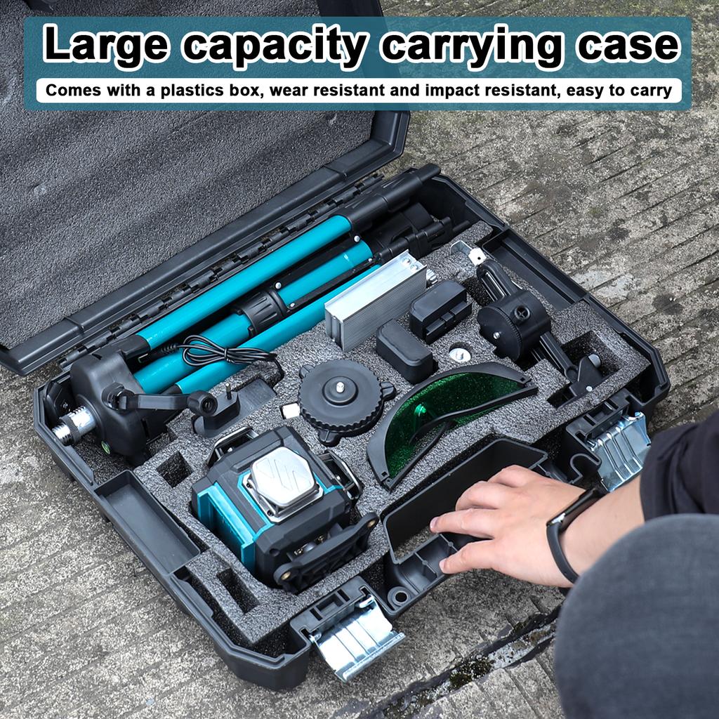 Multifunctional 16 Lines Laser Level 3 degrees  Self-leveling Machine Rechargeable Lithium Battery Leveling