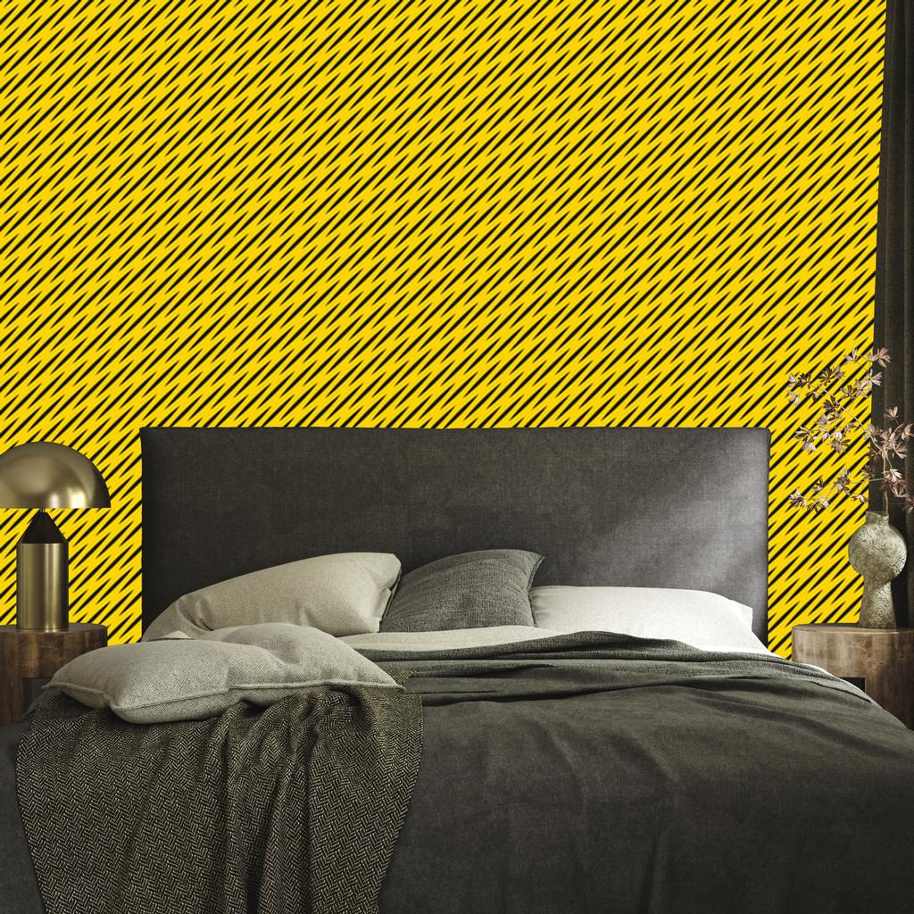Wallpaper Geometric pattern yellow, yellow background for living room and bedroom 50x1000