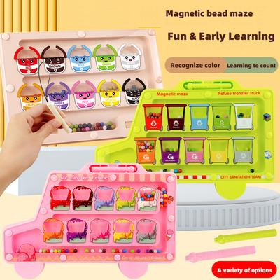 Magnetische Perlenspielzeuge für die Intelligenz und Konzentrationstraining von Kindern, Magnetspielzeug für Babys zur Verbesserung ihrer Aufmerksamkeit
