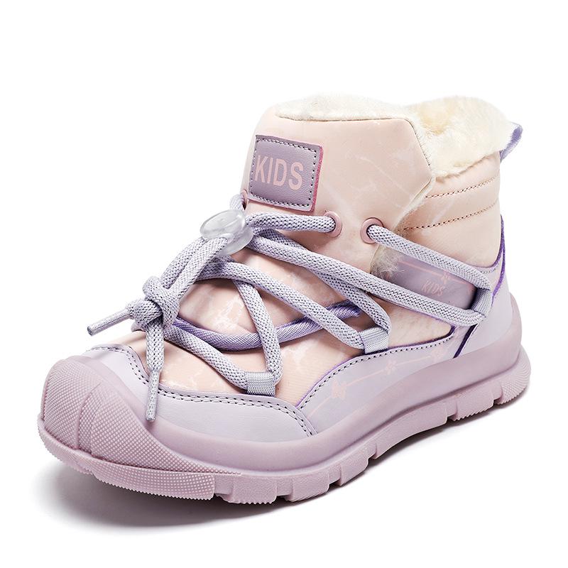 Winterwarme High-Top Schneestiefel für Kinder - Modisch und vielseitig für den Außenbereich