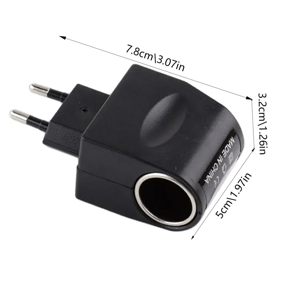 12 Volt Car Adapter Stable Lighter Converter With LED Indicator 220V To 12V Black Automotive Accessories AC To DC Car Adapter