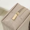 Fashion Waterproof PU Leather Makeup Bag Women  Cosmetic Pouch Crocodile Embossed Pattern Travel Storage Organizer with Zipper