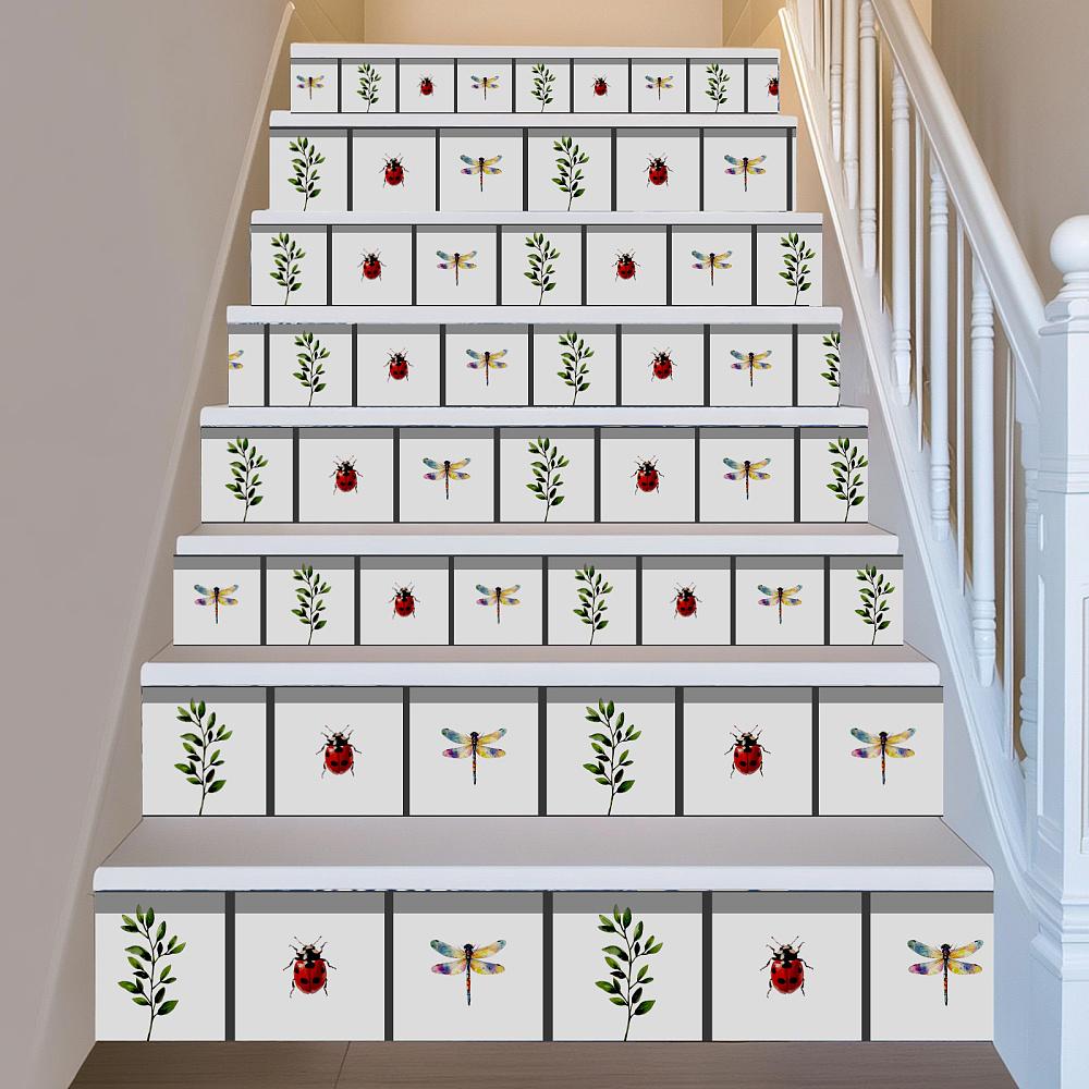 18Pcs 9 Styles PVC Wall Stickers Wall Decoration Insects 150x150x0.3mm 2pcs/style