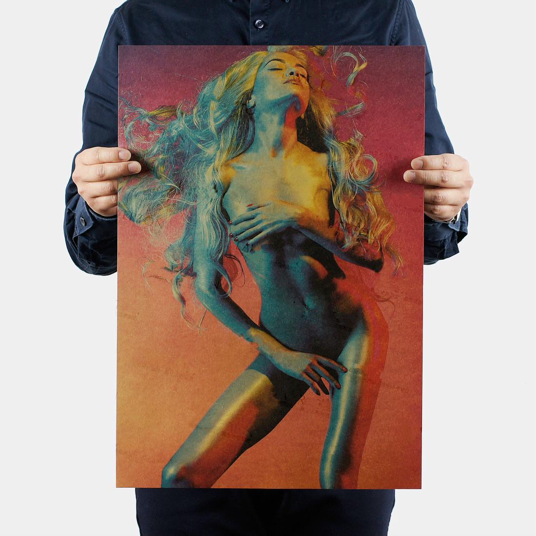 

Декоративный крафтовый плакат в ретро стиле 51x35.5cm