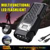 Multifunktionell Kraftfull LED Ficklampa Bärbar Ultraljus Ficklampa USB Uppladdningsbar Utomhus Nödsituation Camping Powerbank