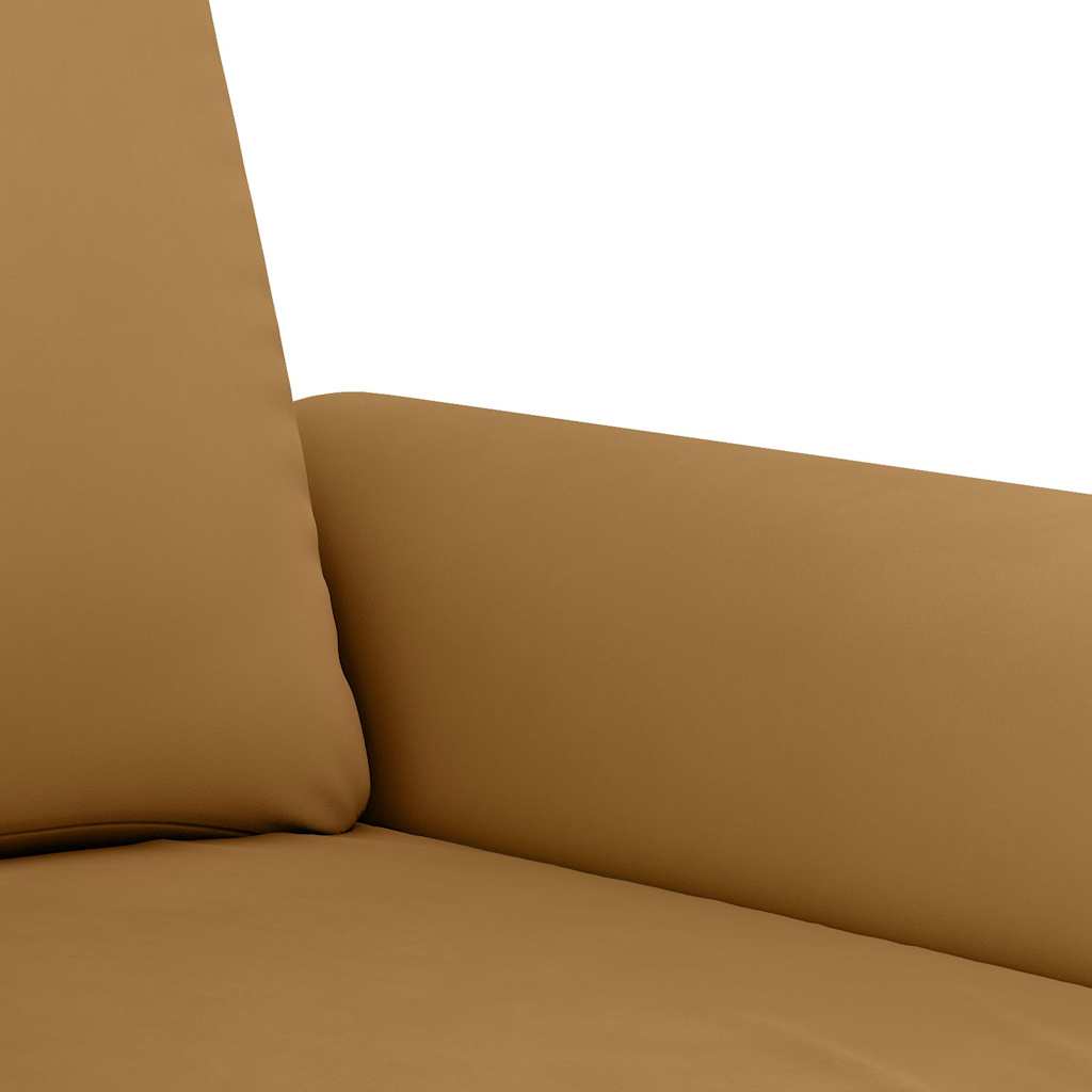 Vidaxl 3-Piece Lounge Set, Upholstered In Velvet, Brown