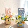 2Pcs Creative Hand-Folded Folded Flower Box Flower Gift Box Romantic Flower Arrangement Box Portable Bouquet Wrapping Box