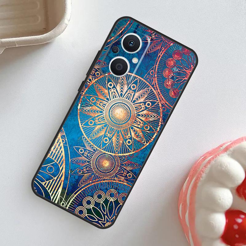 Trippy Tie Dye Floral Mandala Case For OPPO Reno 11 F 10 Pro 4Z 5Z 8T 4 5 6 7 8 Lite OPPO Find X6 Pro X2 X3 X5 Lite Cover