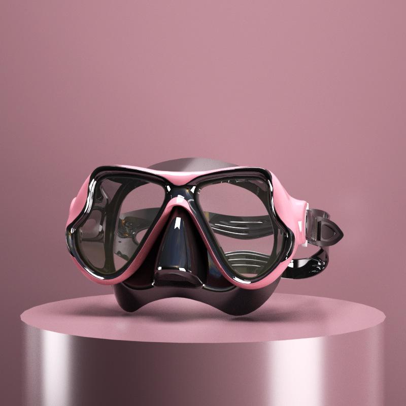Diving Goggles Snorkeling Liquid Diving Mask Full Dry Snorkel Set Tempered Glass Mask