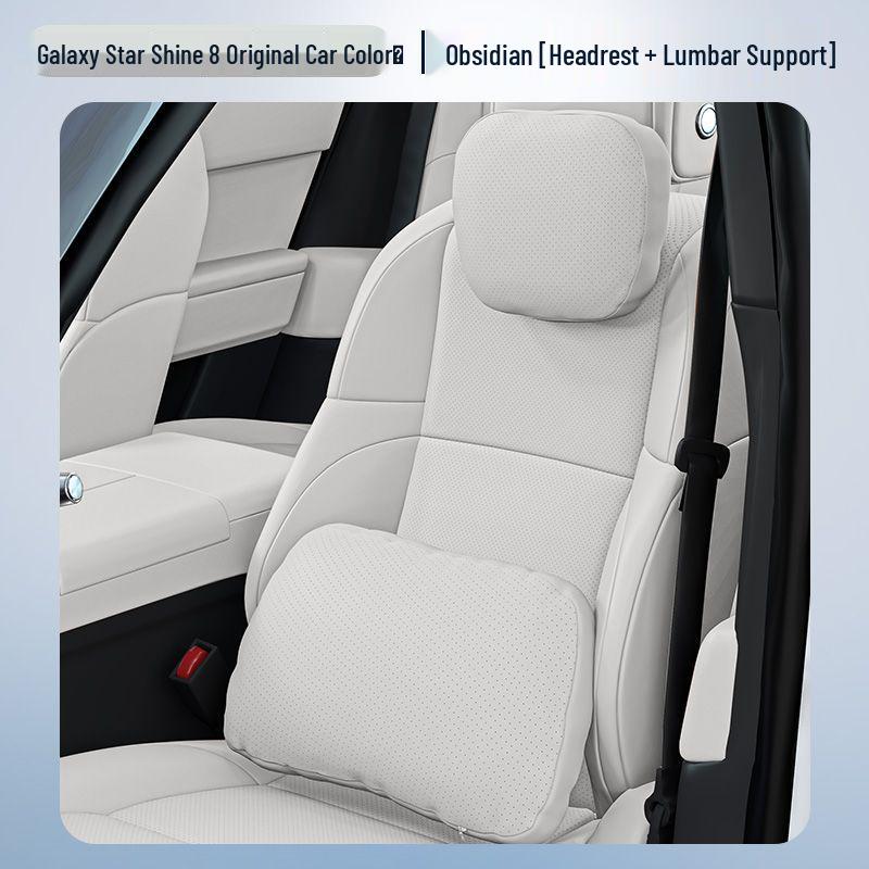 Galaxy Star 8 Auto-Innenraum-Set: Kopfstütze mit Lendenwirbelstütze und Nacken- und Taillenpolstern