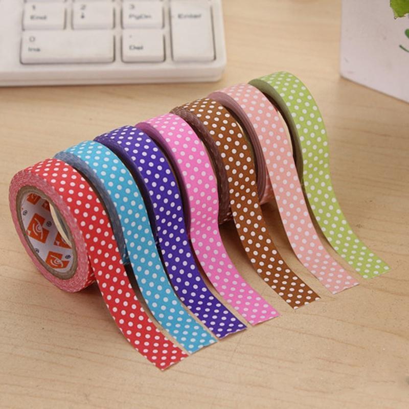 10 Pcs Washi Tape Roll Decorative Sticky Paper Masking Tape Adhesive(Size:10M)