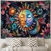 Bohemian Flower Celestial Mysterious Aesthetics Tapestry Bedroom Meditation Room Wall Decoration Wall Hanging