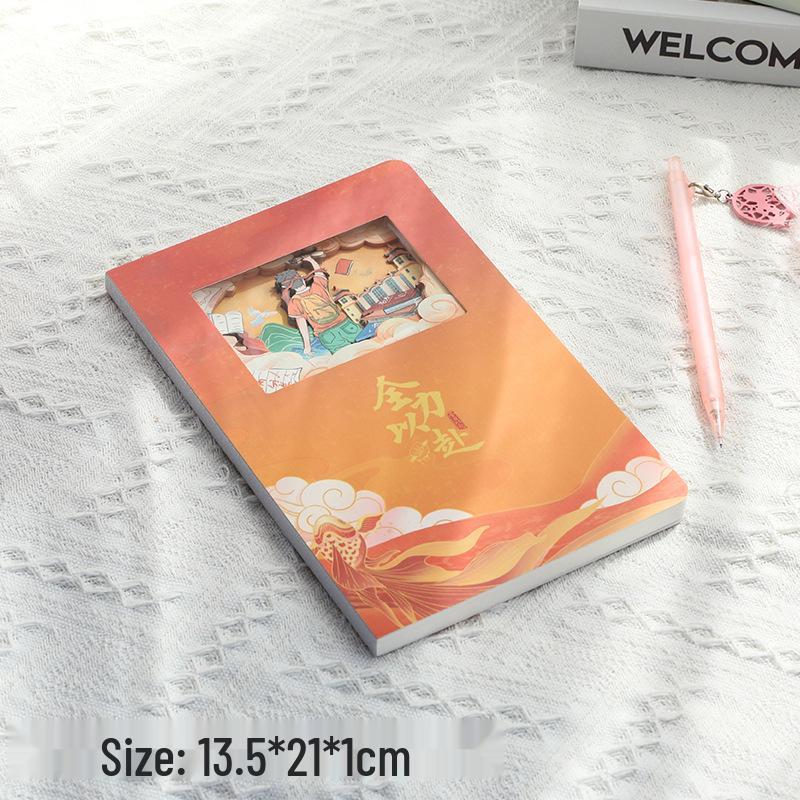 Creative A5 Notebook: Hollow Paper Carving Design with Customizable Logo Go All Out Paper Carving Notebook
