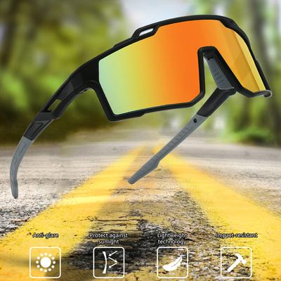 Polarized Cycling Sunglasses For Men Women UV Protection Outdoor Sports Glasses With Lightweight Frame Windproof Design