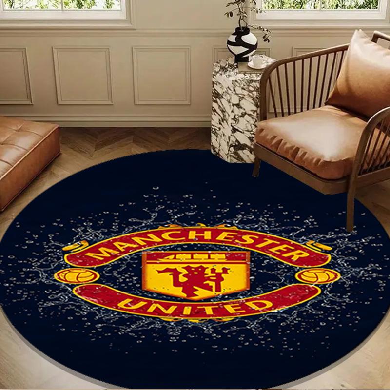 Man-chester football Round mat Home Decor, Chair rug For livingroom,Bedroom, doormat home decor Birthday Gift Christmas Gifts