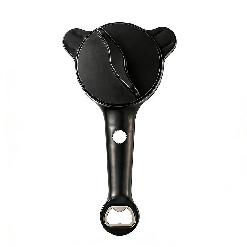 

3-in-1 Metal Kitchen Tool Gripper Lid Opener Can Multifunctional Adjustable Opener Bottle Opener - Easy to Use Home Essential чёрный